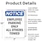 Signmission Employee Parking Only All Others Towed OSHA Notice Sign, Plastic, 7in W x 10in L, 2PK OS-2PACK-NS-P-710-V-11957 - alternate 6